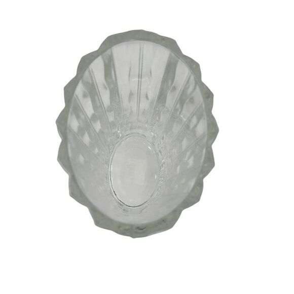 Vintage 70s Studio Nova Crystal Vase Ripple Wave Heavyweight Glass 8 1/2" Gift - Picture 4 of 15